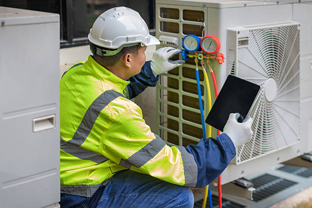 Professional Hvac technician working in West End, NY